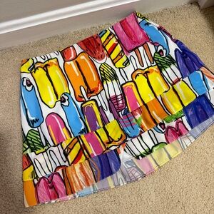 Colorful Popsicle Print Women's Skirt size 36 ( fits 4 to 6)
